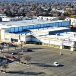 Aerial of shopping center